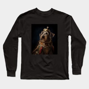 Graceful Wired Hair Dachshund - Medieval German Queen Long Sleeve T-Shirt